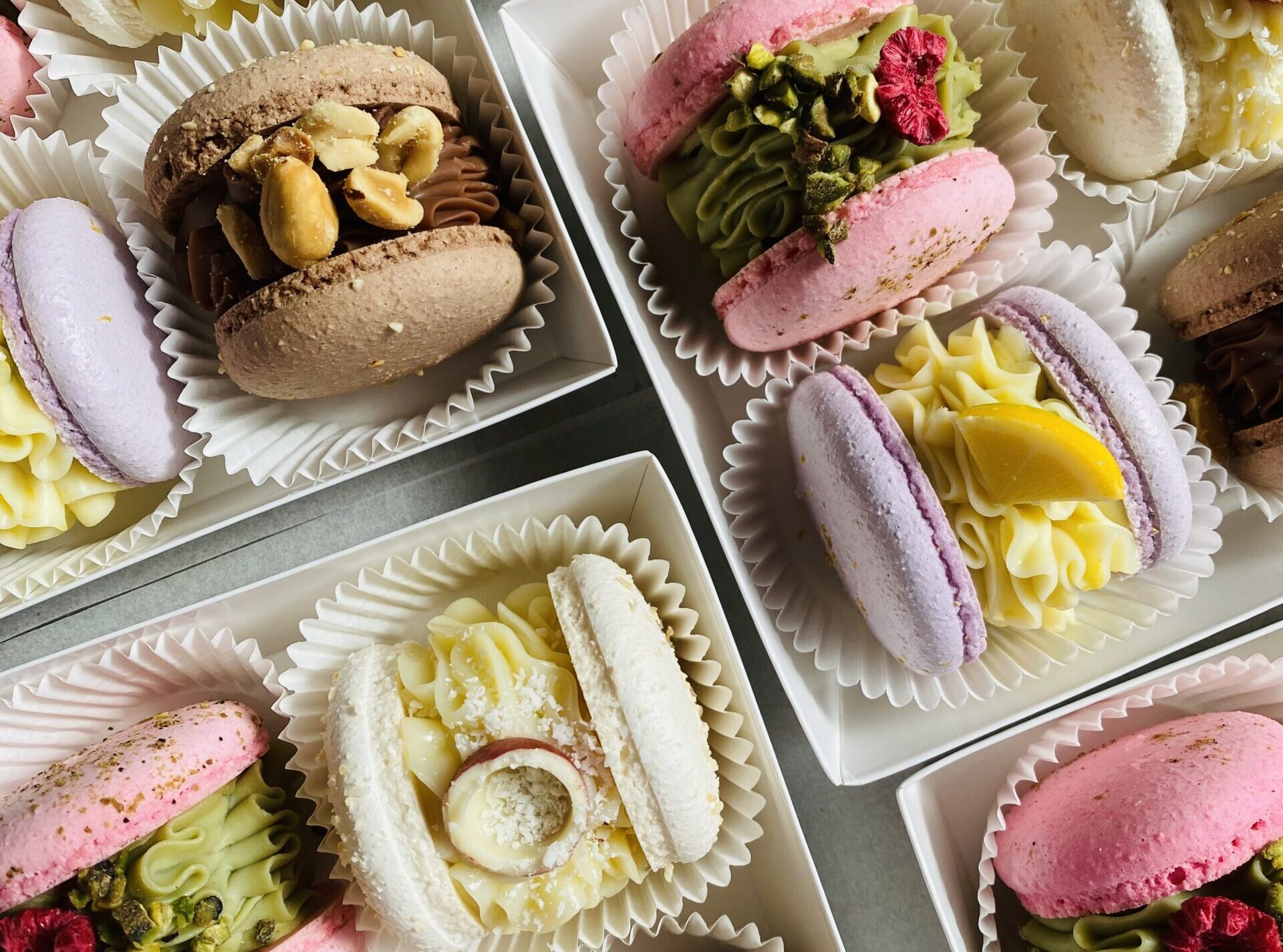 Caja de macarons gourmet