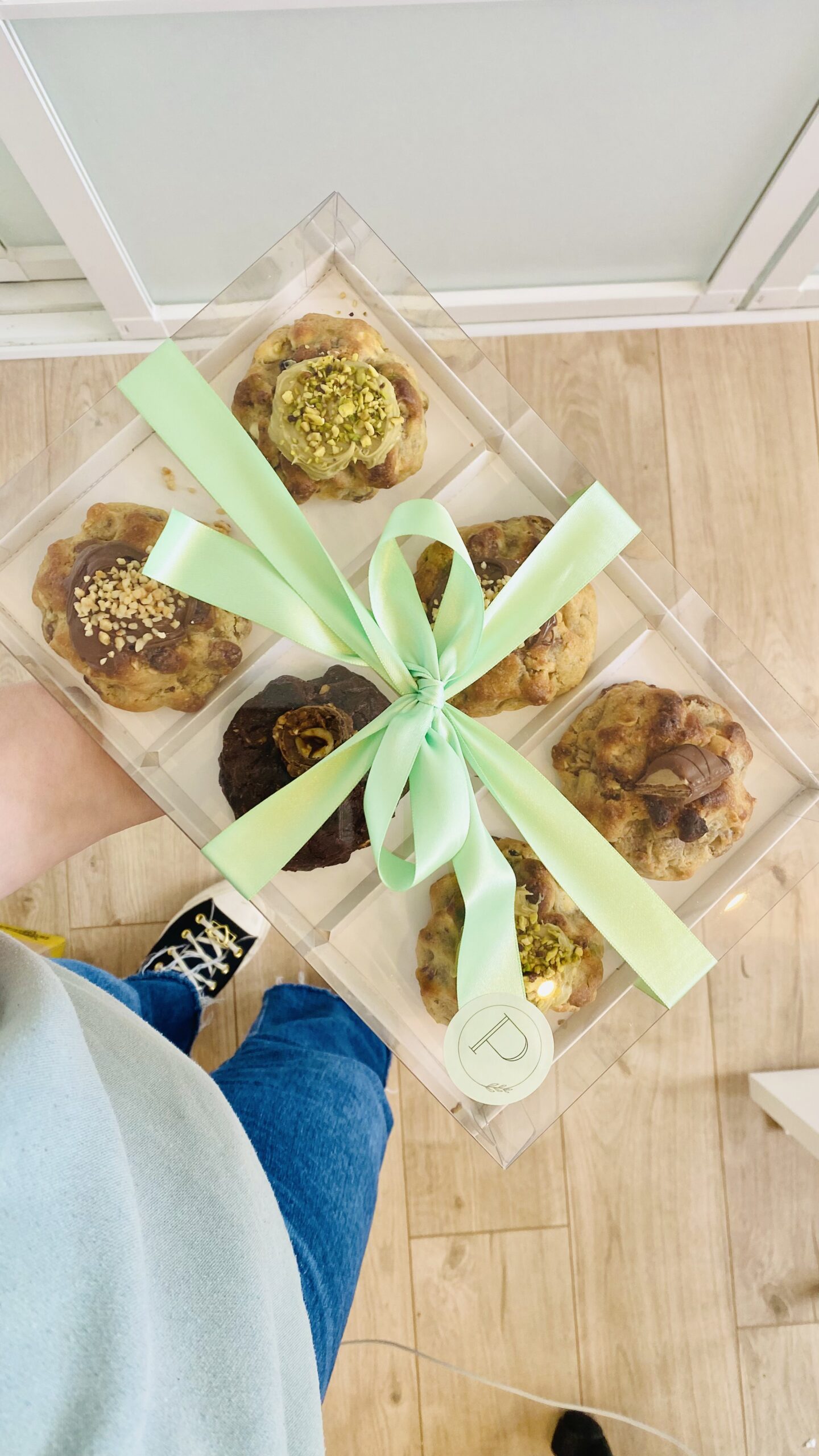 Combinación de ingredientes premium en cookies.